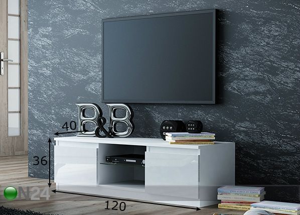 TV-taso Como 120 cm mitat