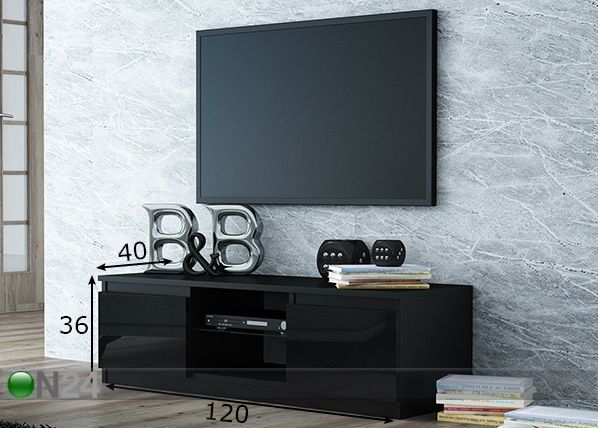 TV-taso Como 120 cm mitat