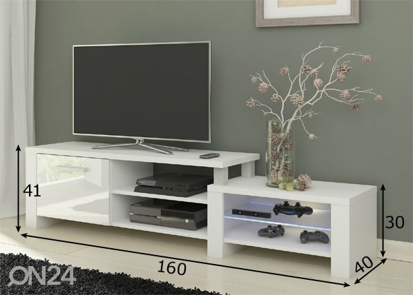 TV-taso Macroom 160 cm mitat