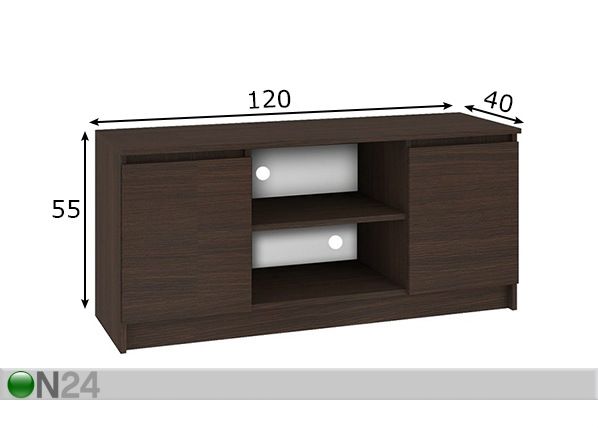 TV-taso Pescara 120 cm mitat