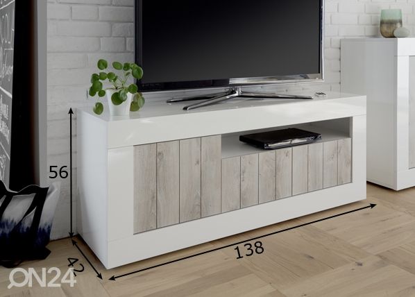 TV-taso Urbino 138 cm mitat