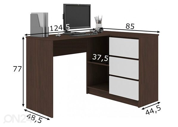 Työpöytä mitat