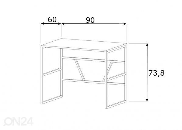 Työpöytä mitat