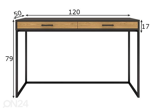 Työpöytä Amsterdam mitat