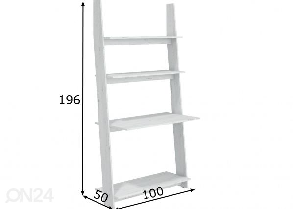 Työpöytä Mallow 100 cm mitat