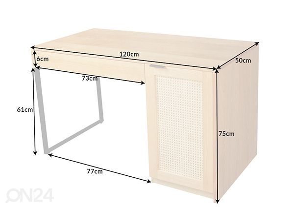 Työpöytä Vienna mitat