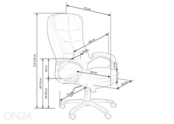 Työtuoli mitat