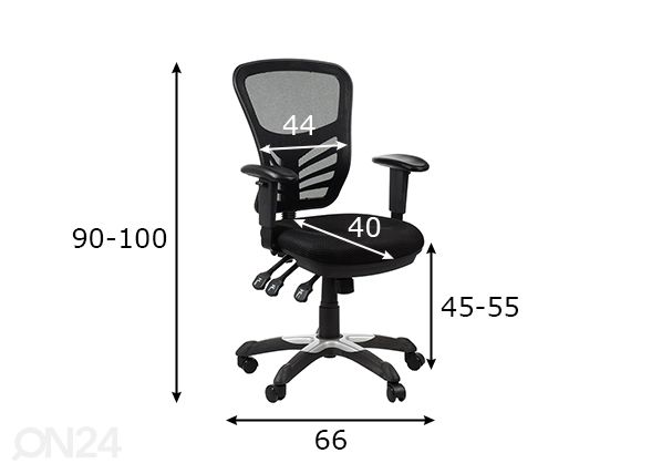 Työtuoli mitat