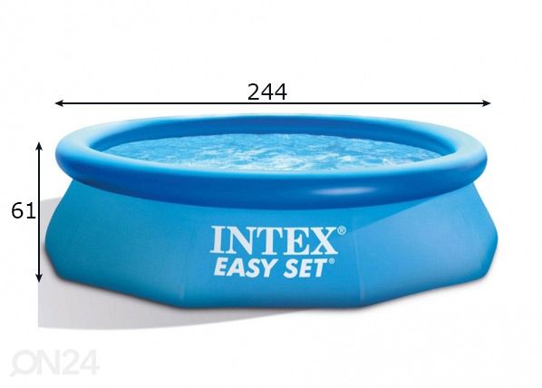Uima-allas Intex Easy Set 305x61 cm suodatinpumpulla mitat