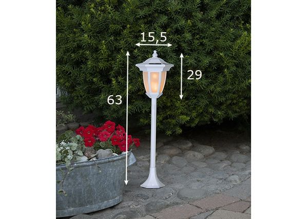 Ulkovalaisin aurinkokennolla 4in1 mitat