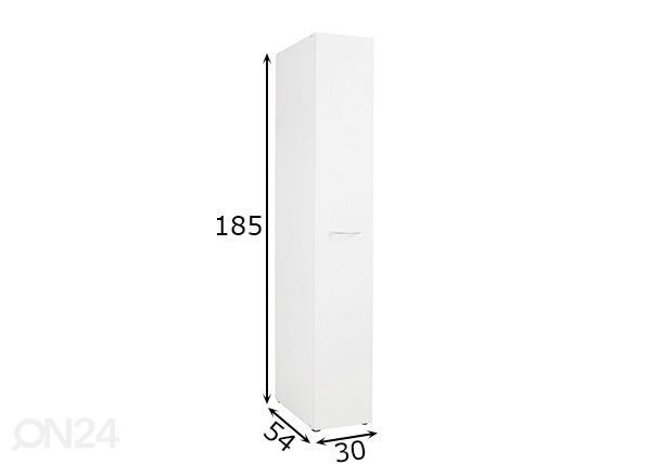 Ulosvedettävä kaappi MRK 632 30 cm mitat