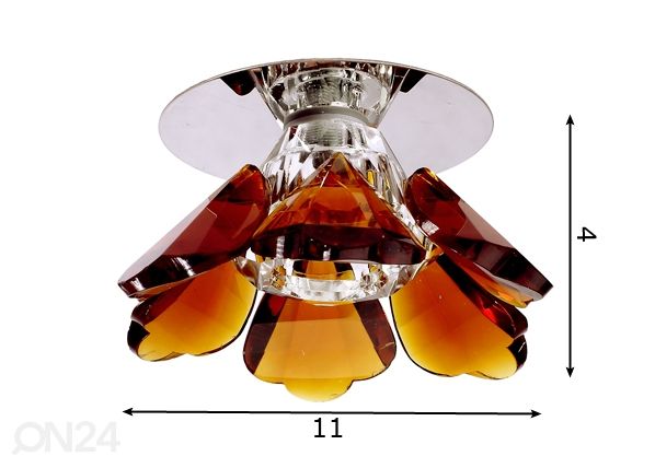 Upotettava koriste kattovalaisin Ø11cm mitat