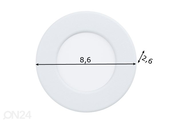 Upotettava valaisin Fueva 5 mitat