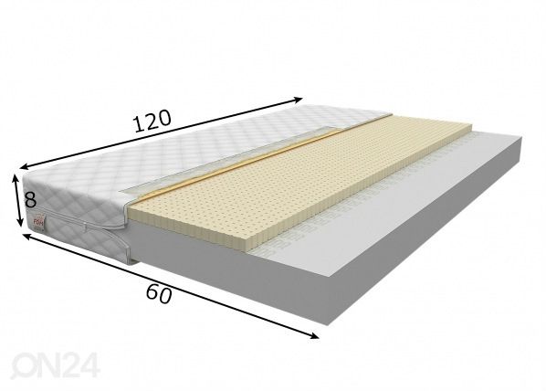 Vaahtomuovipatja 60x120 cm mitat