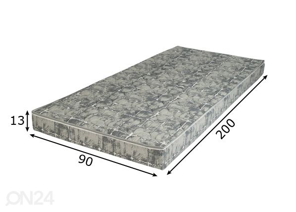 Vaahtomuovipatja Hypnos Juno 100 90x200x13 cm mitat