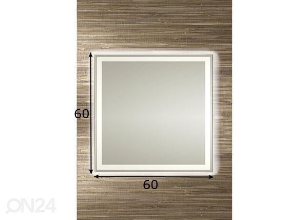 Valopeili Gent LED 60x60 cm mitat