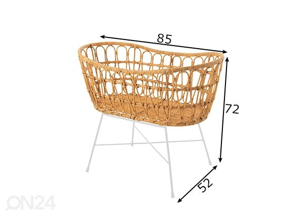 Vauvan sänky Reda mitat