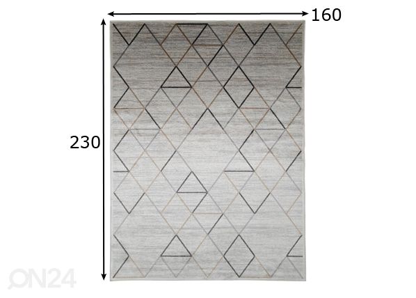 Village’s matto Ava 160x230 cm, beige mitat