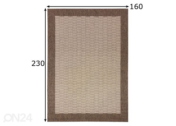 Village’s matto Viera 160x230 cm mitat