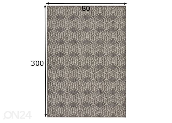 Village’s matto Wave 80x300 cm mitat