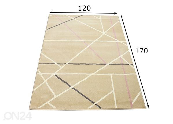 Villamatto 120x170 cm mitat