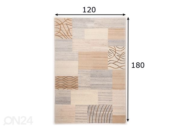 Villamatto Nakarta 120x180 cm mitat