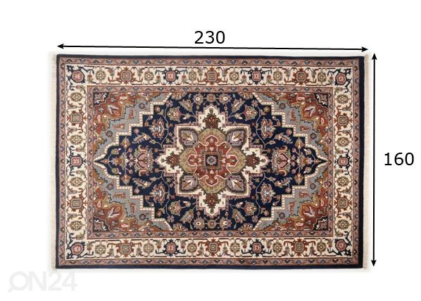 Villamatto ROYAL HERIZ 160x230 cm mitat