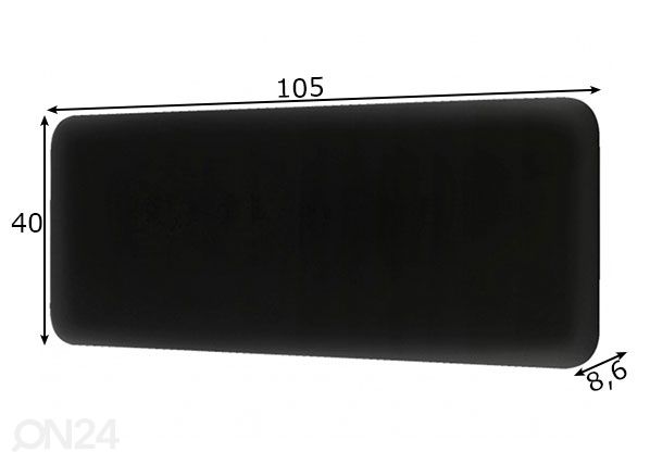 WIFI-patteri teräspaneelilla Mill Steel PA1200WIFI3B mitat