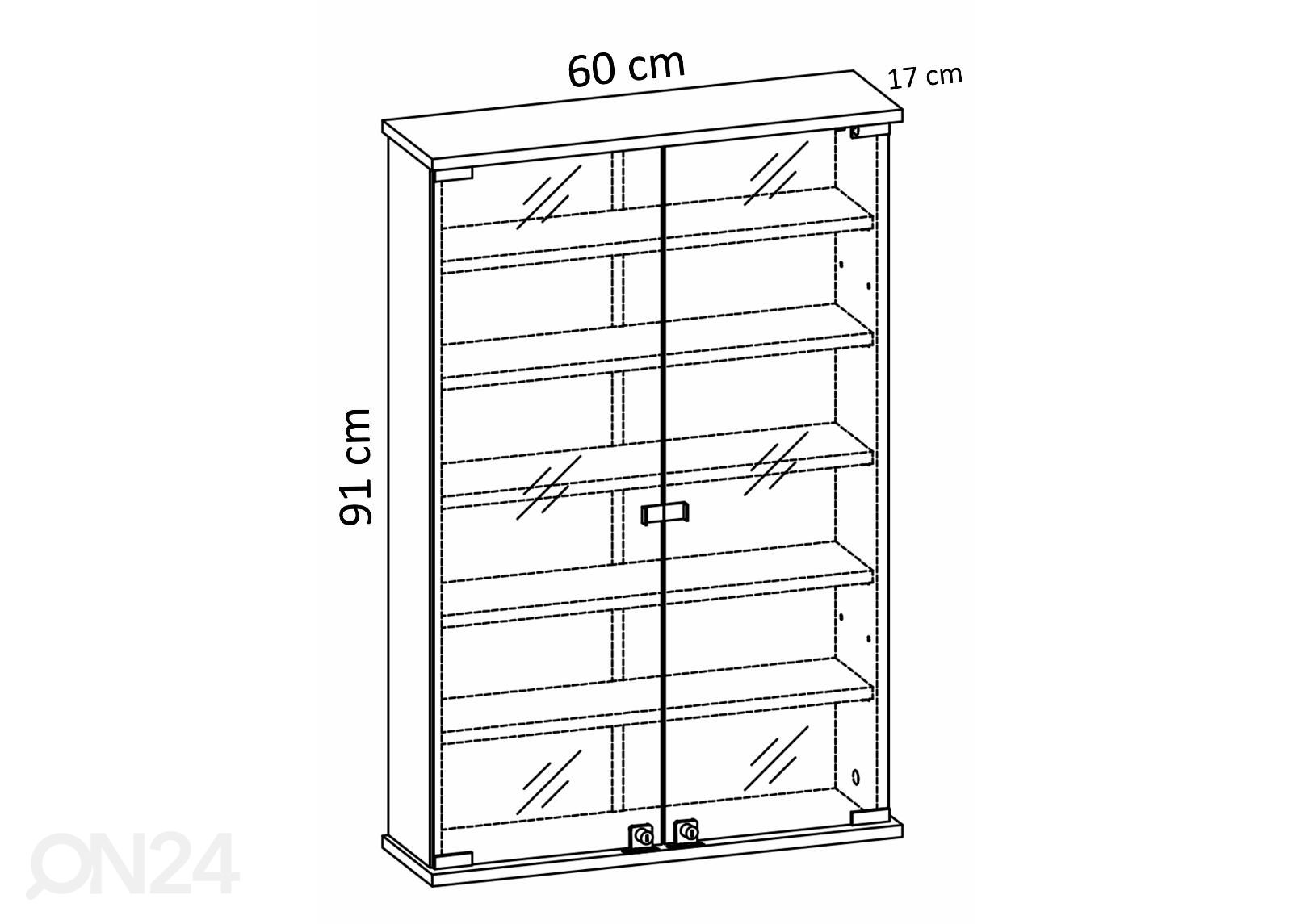 Ensiapukaappi Honula 60 cm kuvasuurennos mitat