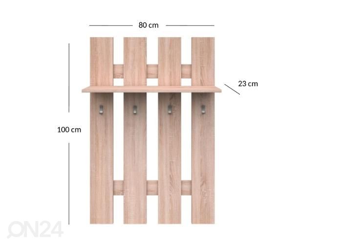 Eteisnaulakko Top mix 80 cm kuvasuurennos mitat