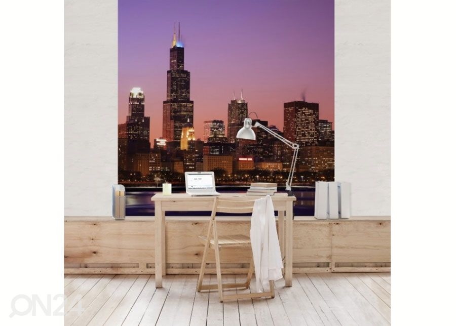 Fleece-kuvatapetti CHICAGO SKYLINE kuvasuurennos