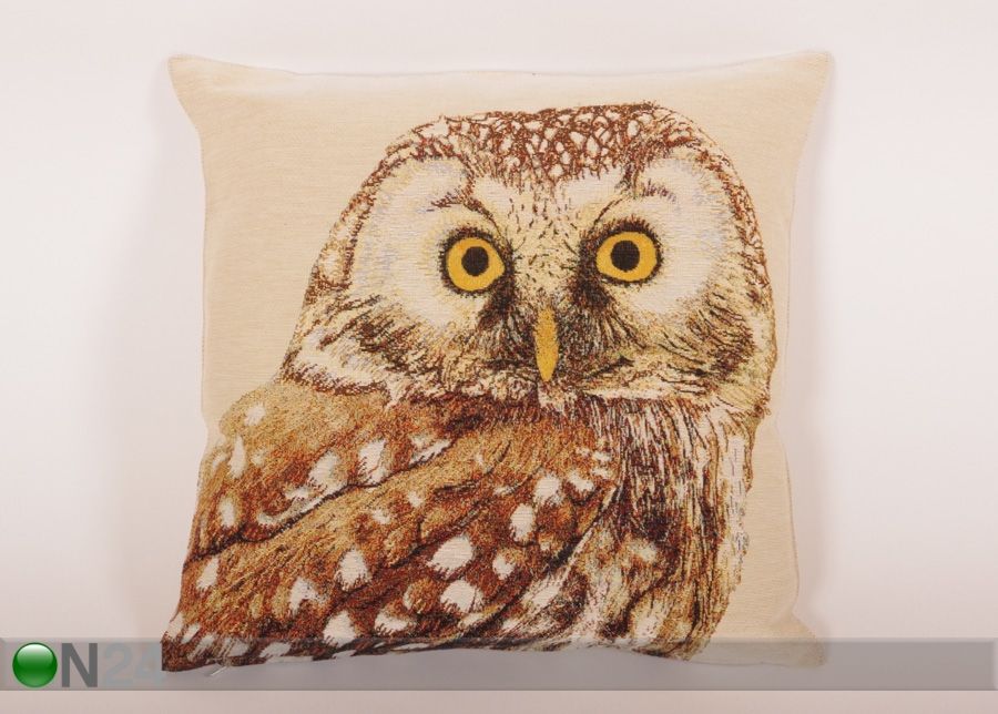 Gobeliinikankainen koristetyyny Owl 45x45 cm kuvasuurennos
