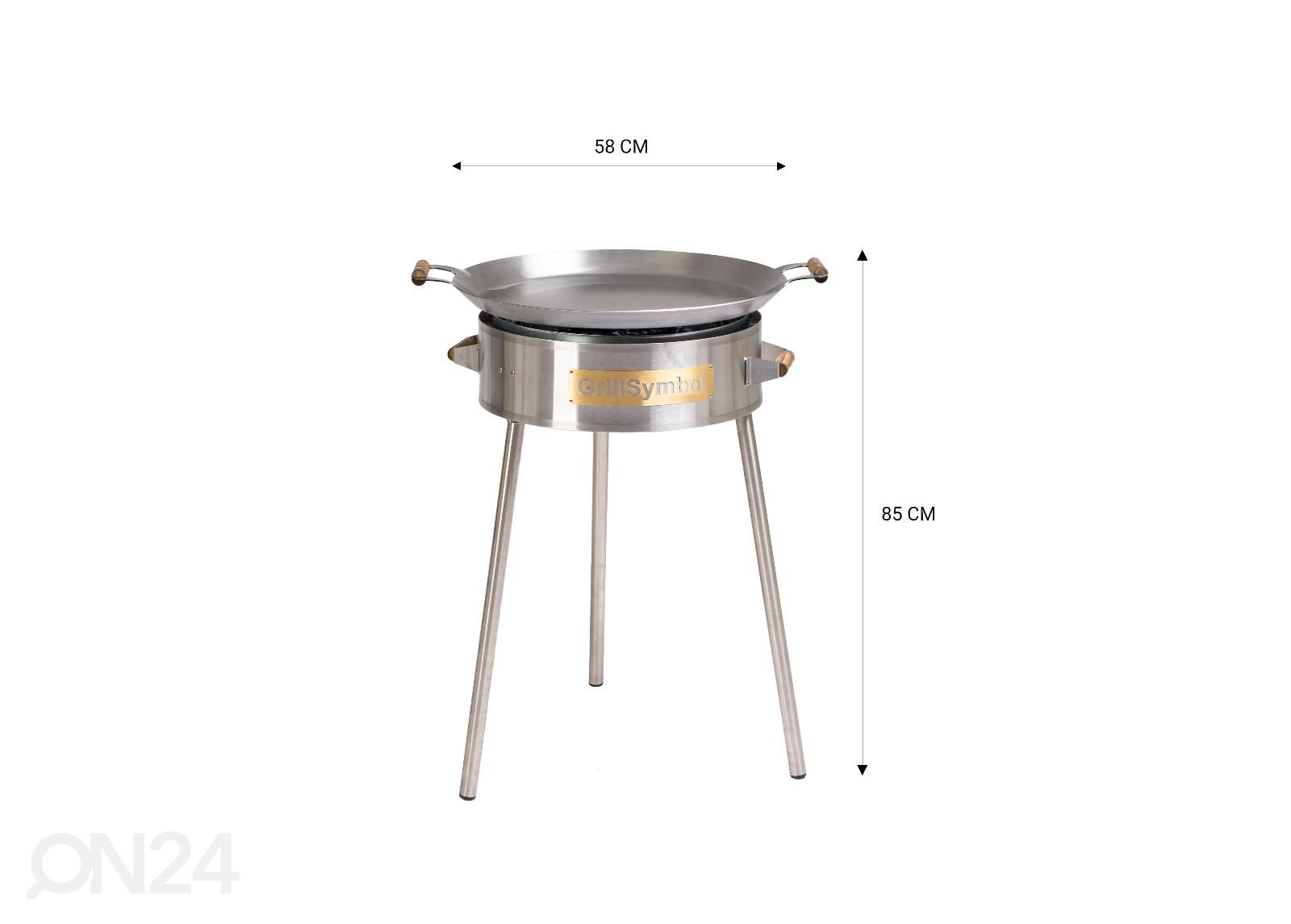 GrillSymbol grillipannu kaasupolttimella PRO-580 kuvasuurennos