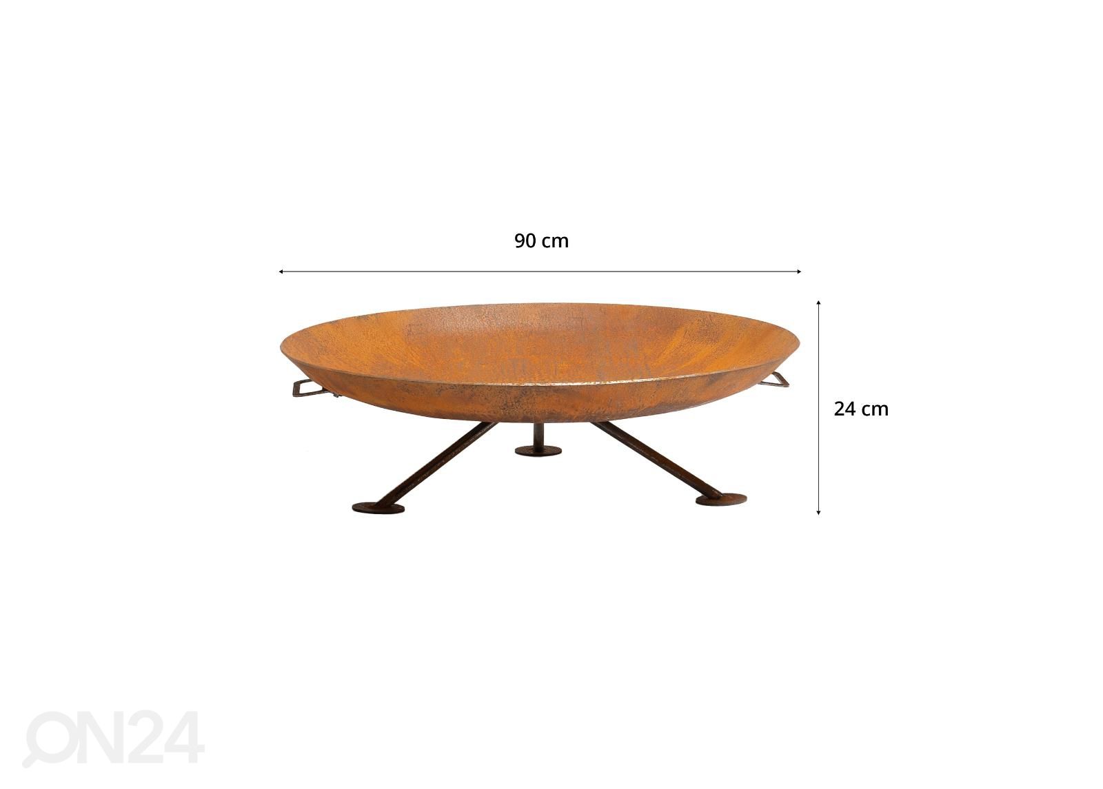 GrillSymbol ulkotulisija Alta XL Ø 90 cm kuvasuurennos mitat