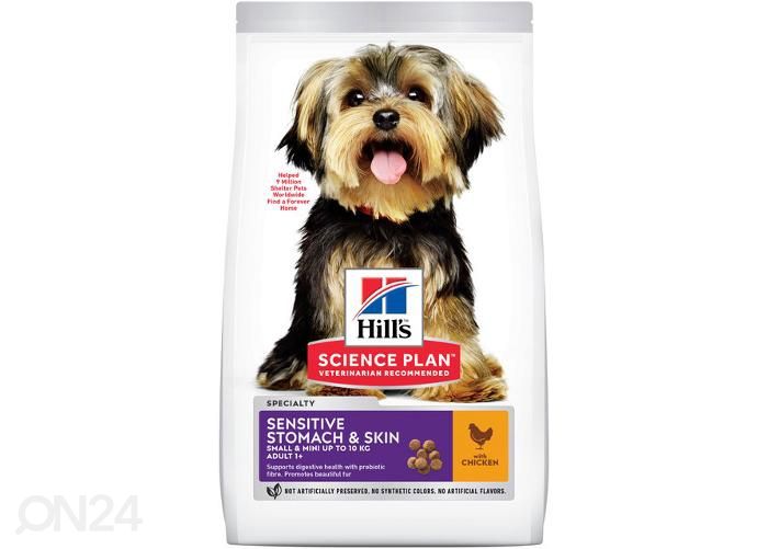 Hill's Science Plan Sensitive koiranruoka kananlihalla pienikokoisille koirille 3kg kuvasuurennos