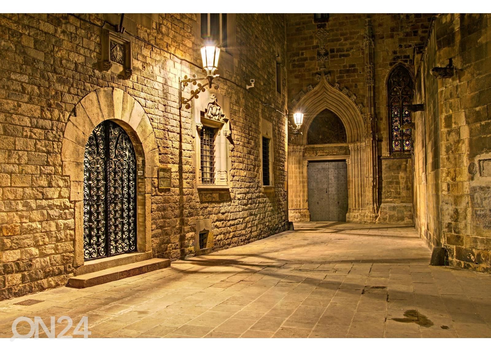 Itsekiinnityvä kuvatapetti Gothic Quarter Barcelona kuvasuurennos