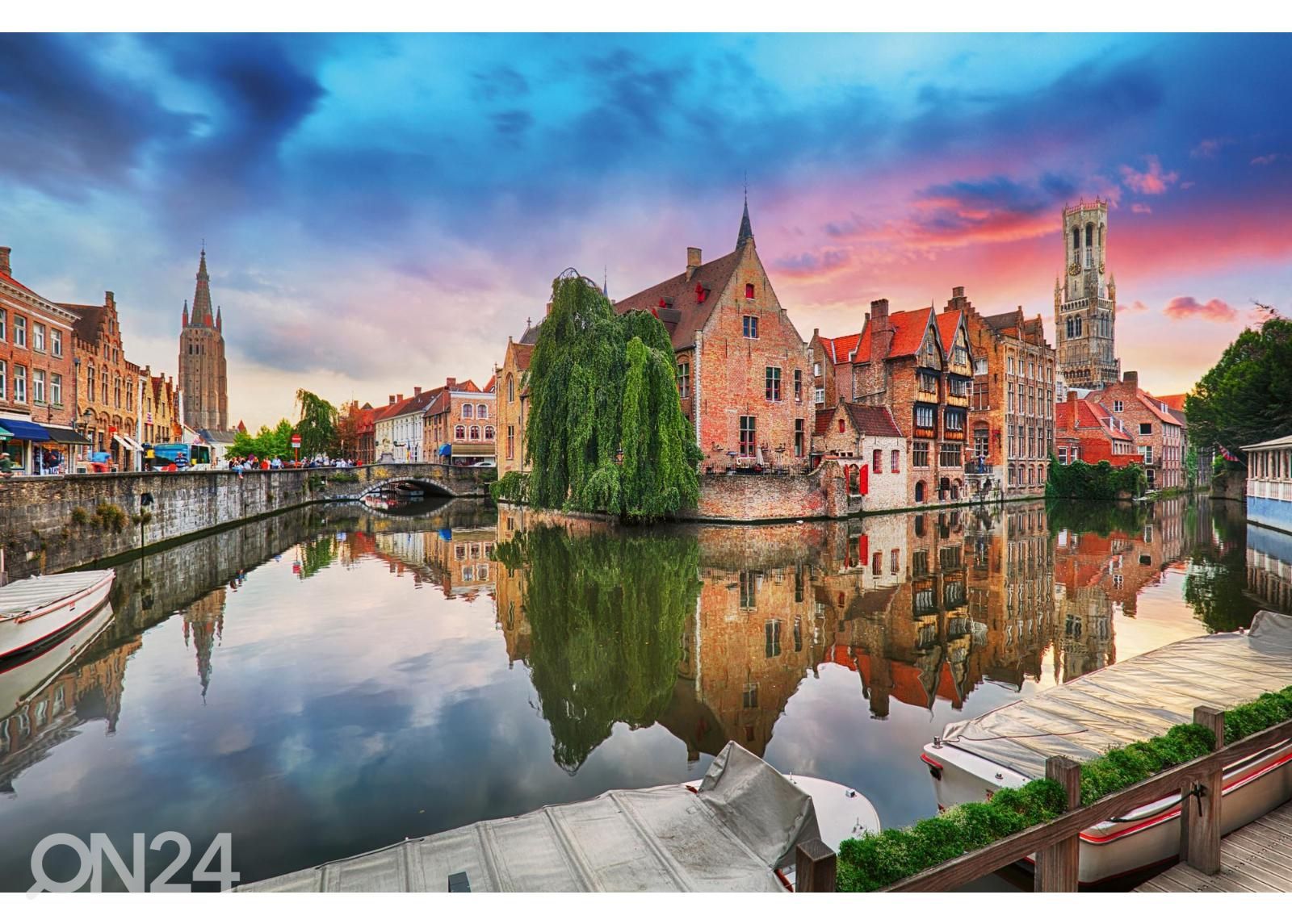Itseliimautuva kuvatapetti Bruges, Belgium kuvasuurennos