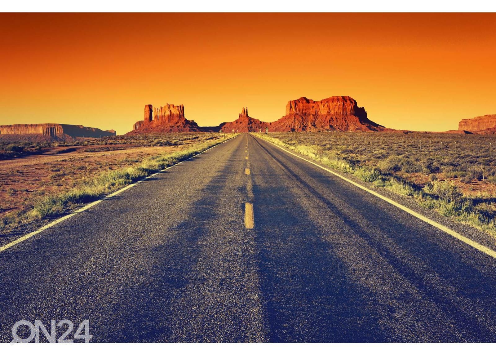 Itseliimautuva kuvatapetti Road To Monument Valley kuvasuurennos