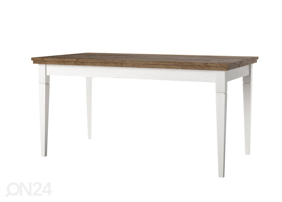 Jatkettava ruokapöytä 90x160-240 cm, valkoinen kuvasuurennos