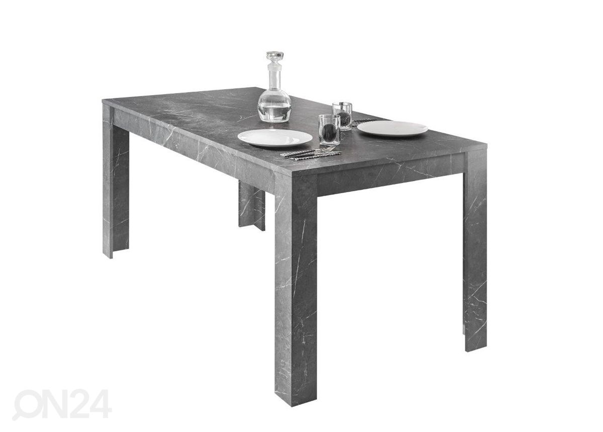 Jatkettava ruokapöytä Carrara 137-185x90 cm kuvasuurennos