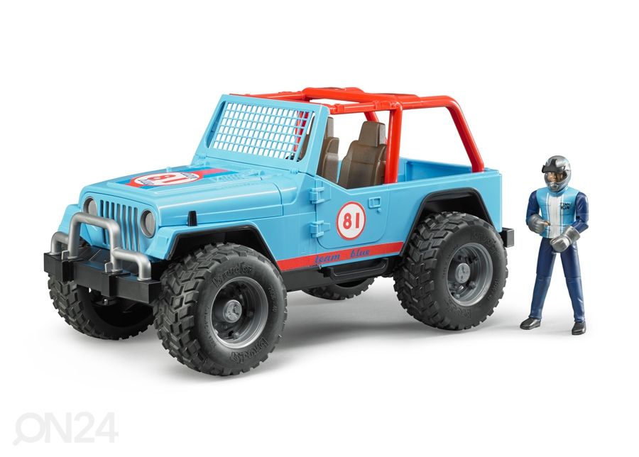 JEEP kilpa-auto 1:16 BRUDER kuvasuurennos