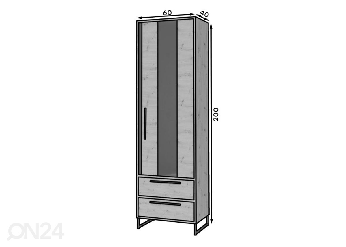 Kaapi Alam 60 cm kuvasuurennos mitat