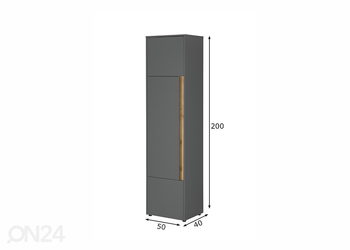 Kaappi City 50 cm kuvasuurennos mitat