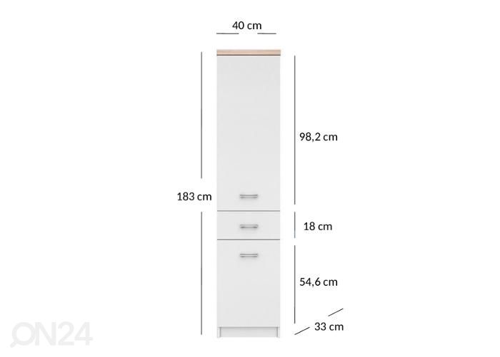 Kaappi Top mix 40 cm kuvasuurennos mitat