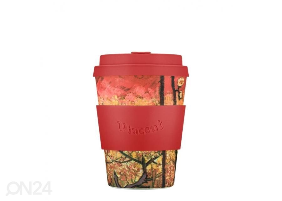 Kahvimuki Ecoffee Cup Van Gogh Plum Orchard 350 ml kuvasuurennos