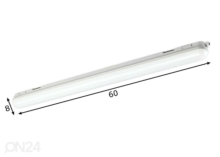 Kattovalaisin Aqualux LED 60 kuvasuurennos mitat