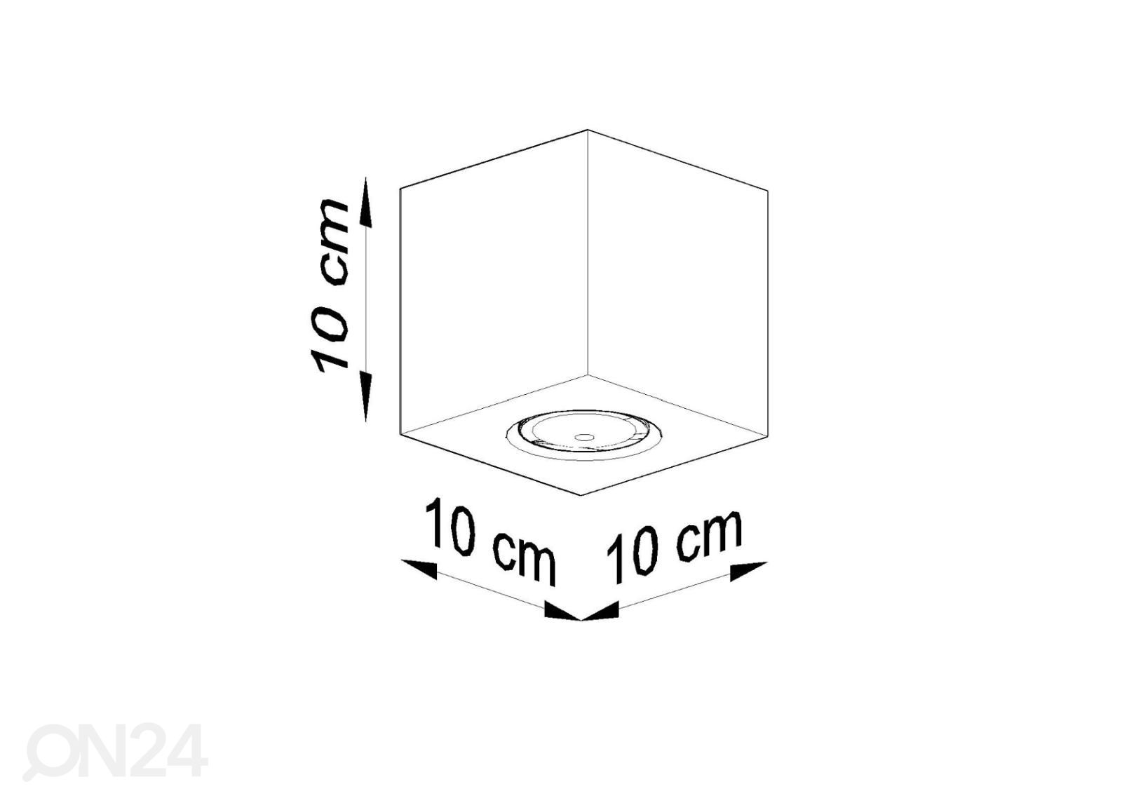 Kattovalaisin Quad, betoni kuvasuurennos mitat