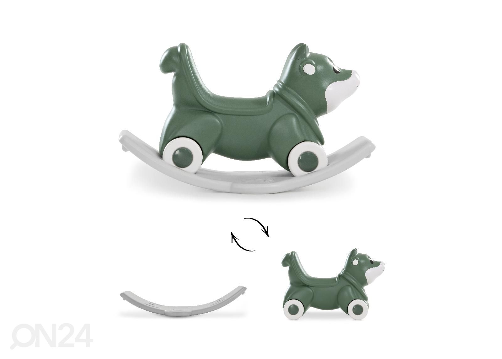 Keinueläin-potkupyörä 3-in1 Hauck Toys 1st Rocker Fox vihreä kuvasuurennos