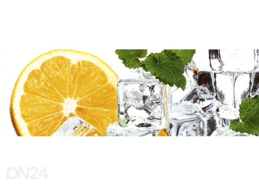 Keittiön välitila Lemon and ice 180x60 cm kuvasuurennos