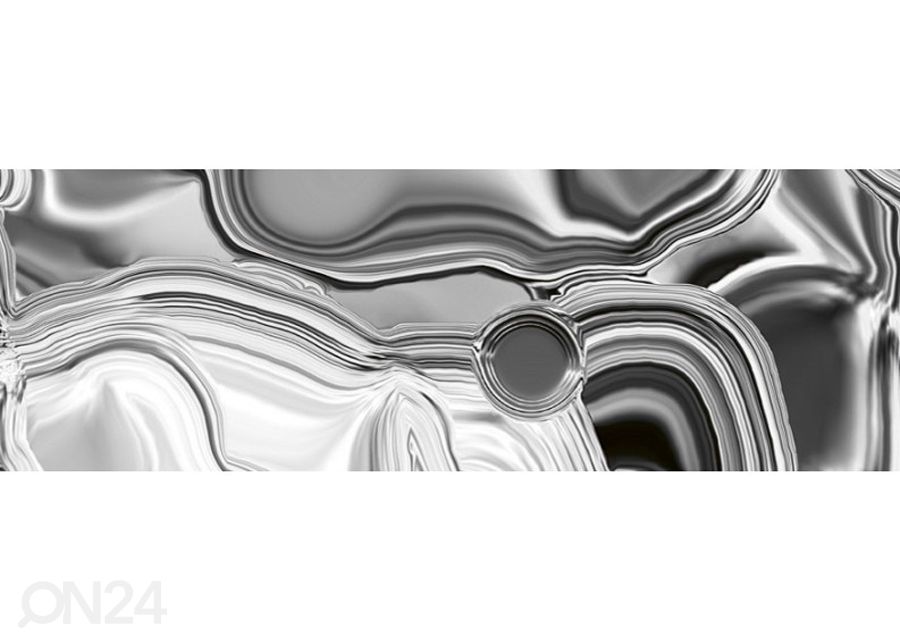 Keittiön välitila Liquid chrome silver 180x60 cm kuvasuurennos